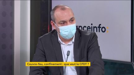 Laurent Berger, le secrétaire général de la CFDT, invité de franceinfo, mardi 26 janvier 2021. (FRANCEINFO)