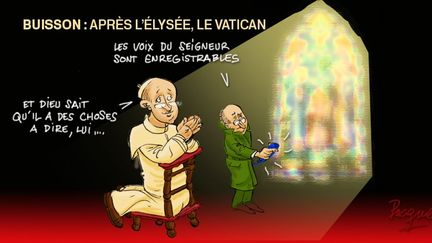 Ancien conseiller de Nicolas Sarkozy, Patrick Buisson a enregistré de nombreuses réunions à l'Elysée avec l'ex-président français. Des extraits de ces enregistrements ont été diffusés dès le 5 mars par le site atlantico.fr et par l'hebdomadaire satirique «Le canard enchaîné». Le 8 octobre 2010, Patrick Buisson avait accompagné Nicolas Sarkozy au Vatican, où les deux hommes avaient rencontré le pape. (Franck Pucques)