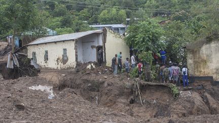 Le cyclone Freddy a ravagé la ville de Blantyre, au Malawi, le 16 mars 2023. (AMOS GUMULIRA / AFP)