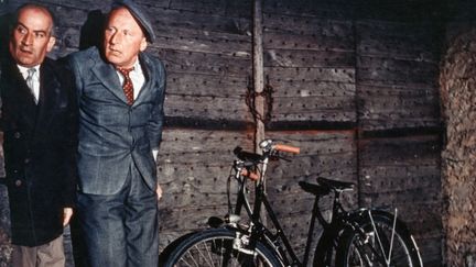 Lous de Funès et Bourvil dans une scène de "La Grande Vadrouille" tournée à Vézelay.
 (Les films Corona / Archives du 7e art / Photo 12)