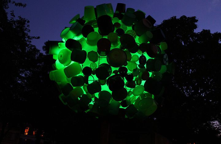 Hikarinoki : sa première installation à la fête des lumières à Lyon en 2009
 (Philippe Morvan )