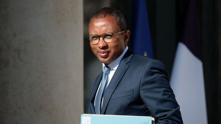 Le ministre de l'Education nationale,&nbsp;Pap Ndiaye, à Paris, le 24 août 2022. (DANIEL PIER / NURPHOTO / AFP)