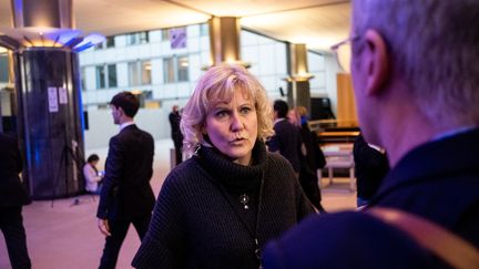 Nadine Morano, le 29 février 2020, au Parlement européen.&nbsp; (MARTIN BERTRAND / HANS LUCAS)