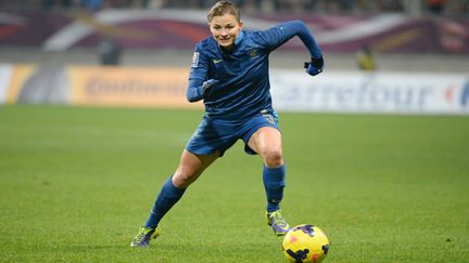 Laure Boulleau, sous les couleurs de l'équipe de France.  ( JULIEN CROSNIER / DPPI MEDIA)