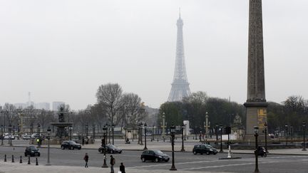 Plance de la Concorde, &agrave; Paris, le 15 mars 2014. (FRANCOIS GUILLOT / AFP)