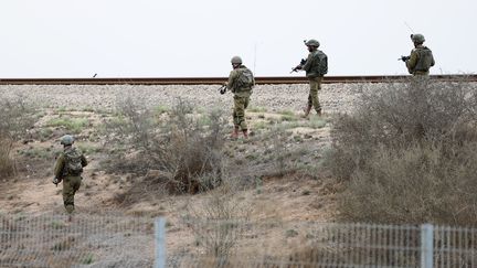 Israël a annoncé, ce mardi 10 octobre, avoir repris le contrôle d'une partie de sa frontière avec la bande de Gaza. (JACK GUEZ / AFP)