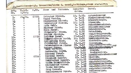 Capture d'image d'un détail de la liste d'Oskar Schindler sur eBay (juillet 2013)
 (eBay)