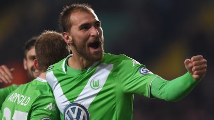 Bas Dost a de nouveau marqué pour Wolfsburg (PATRIK STOLLARZ / AFP)