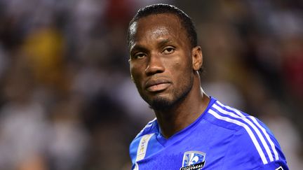 L'attaquant de l'Impact de Montréal Didier Drogba lors d'un match contre LA Galaxy à Carson (Californie), le 12 septembre 2015.&nbsp; (FREDERIC J. BROWN / AFP)