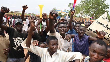 Des manifestants à Niamey le 11 août 2023 (- / AFP)