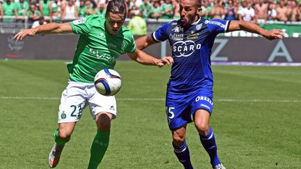 La rentrée de Romain Hamouma, vainqueur du pénalty de la victoire, a dynamisé  St-Etienne  (YVES FLAMMIN / MAXPPP)