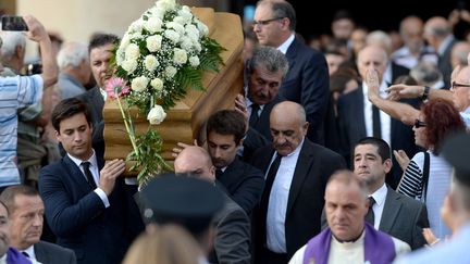 Les obsèques, le 3 novembre 2017, de&nbsp;Daphne&nbsp;Caruana Galizia, journaliste assassinée à Malte. (MATTHEW MIRABELLI / AFP)