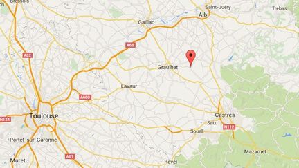 Le militaire a été agressé à Saint-Julien-du-Puy (Tarn), à plusieurs&nbsp;dizaines de kilomètres de sa caserne de Castres, alors qu'il n'était pas en service. (GOOGLE MAPS)