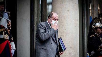 Eric Dupond-Moretti, garde des Sceaux, à l'issue du Conseil des ministres, le 7 octobre 2020. (ARTHUR NICHOLAS ORCHARD / HANS LUCAS / AFP)