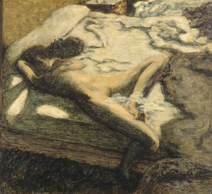 Pierre Bonnard, "Femme assoupie sur un lit", dit aussi "L'indolente", 1899, Paris, Musée d'Orsay
 (RMN-Grand Palais (musée d&#039;Orsay) / Thierry Le Mage © ADAGP, Paris 2015)