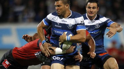 Le Castrais R&eacute;my Grosso, le 9 septembre, pendant un match du Top 1' face &agrave; Oyonnax.&nbsp; (RAYMOND ROIG / AFP)