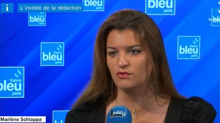 Marlène Schiappa sur France Bleu Paris, le 5 octobre 2022. (FRANCE BLEU / RADIO FRANCE)