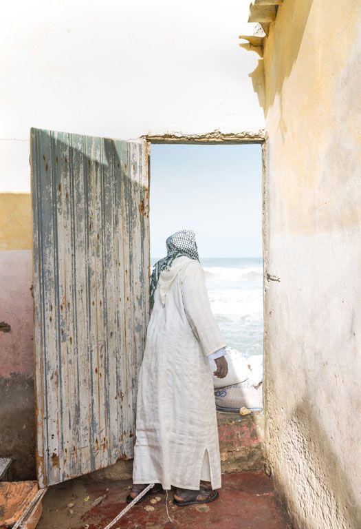 En quelques heures, les vagues ont englouti ce qui était sa chambre. (Géo  Greta Rybus)