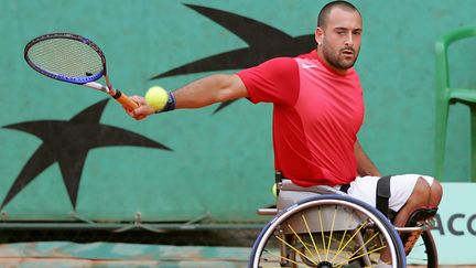 Le champion paralympique de tennis Michaël Jeremiasz. (REGIS DOUCET / AFP)