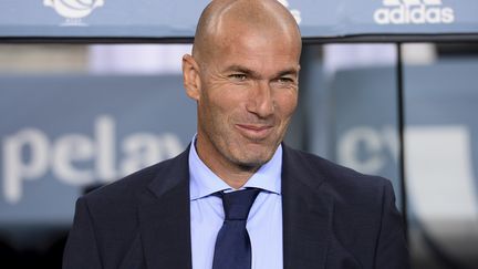 L'entraîneur du Real Madrid, Zinédine Zidane. (JOSEP LAGO / AFP)