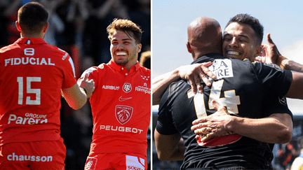 Le Stade toulousain et le Stade rochelais sont au rendez-vous des demi-finales de Champions Cup. (AFP)