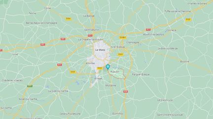 Un jeune homme de 23 ans est mort à la sortie d'une discothèque à Ruaudin (Sarthe), le 10 décembre 2022. (GOOGLE MAPS)