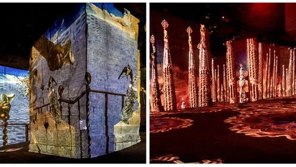 Dali et Gaudi aux Carrières de Lumières (Salvador Dalí, Fundació Gala-Salvador Dalí, ADAGP 2020  © Culturespaces / E. Spiller //Culturespaces / E. Spiller)