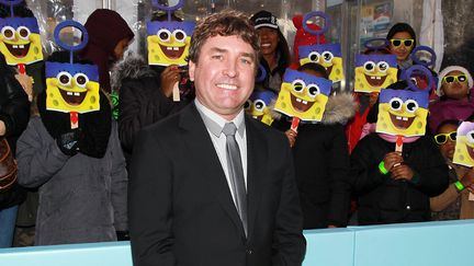 Stephen Hillenburg et des fans de Bob l'éponge, à une première du film à New York, le 31 janvier 2015
 (Dave Alloca / StarPix / REX / Shutterstock / Sipa)