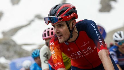 Le Français Pavel Sivakov sous les couleurs d'Ineos lors du dernier Giro, le 12 mai 2023. (LUCA BETTINI / AFP)