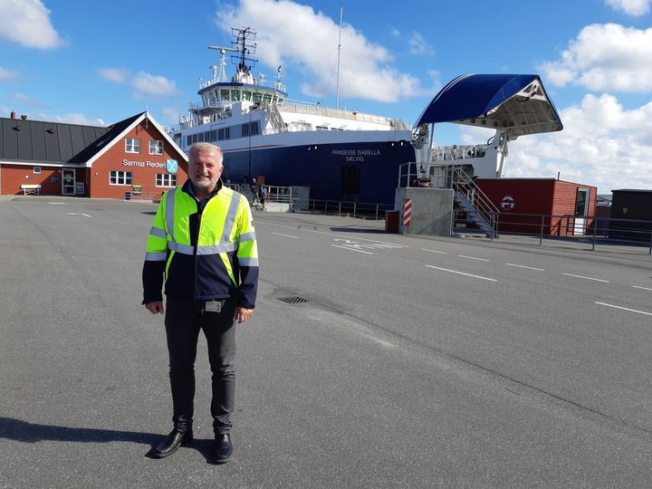 Christen Kruse, le directeur de Samsø Ferry, une compagnie maritime qui fonctionne au gaz naturel. (JEROME JADOT / RADIO FRANCE)