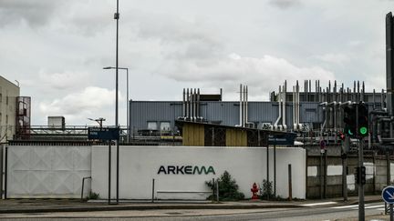 The Arkéma factory in Pierre-Bénite (Rhône), near Lyon, on April 9, 2024. (JEFF PACHOUD / AFP)