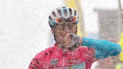 Nibali sous la neige (LUCA ZENNARO / MAXPPP)