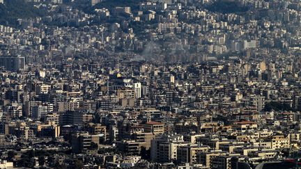 Une vue aérienne de Beyrouth, au Liban, le 28 octobre 2024. (FADEL SENNA / AFP)