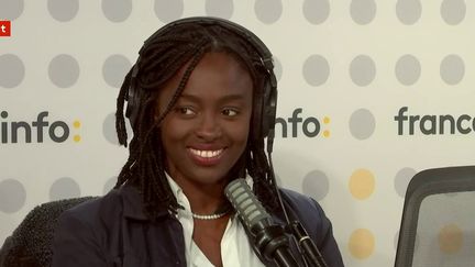 L'actrice et réalisatrice Aïssa Maïga invitée de franceinfo le 10 novembre 2021. (FRANCEINFO / RADIOFRANCE)