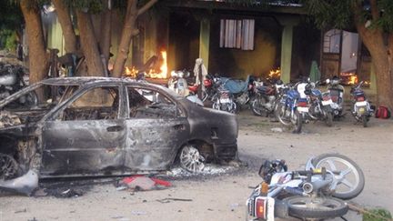 Maiduguri le 30 juillet 2009, après les combats entre la sécurité nigériane et les islamistes de la secte Boko Haram. (© AFP/STR)