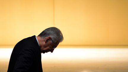 Le pr&eacute;sident du conseil italien, Mario Monti, le 15 novembre 2012 &agrave; Milan (Italie). (OLIVIER MORIN / AFP)