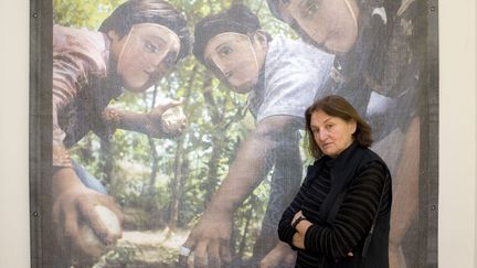 La photographe américaine Susan Meiselas au Jeu de Paume à Paris (février 2018)
 (Alain Jocard / AFP)