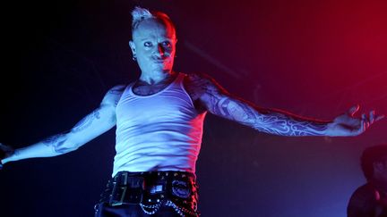 Keith Flint sur scène, à Berlin, en 2009.
 (BRITTA PEDERSEN / DPA / dpa Picture-Alliance)