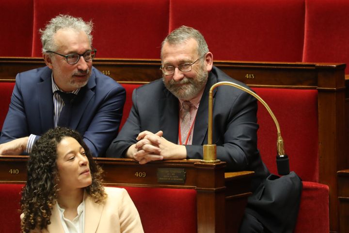 Le député LREM Joël Giraud (à droite) est nommé secrétaire d'Etat chargé de la Ruralité.&nbsp; (LUDOVIC MARIN / AFP)