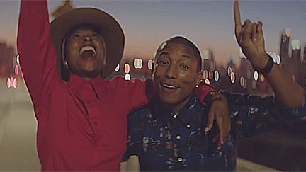 Pharrell Williams dans le clip "Happy" signé We Are From L.A.
 (saisie écran)