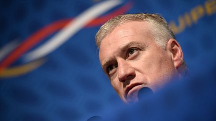 Didier Deschamps, le s&eacute;lectionneur de l'&eacute;quipe de France de football, le 3 mars 2014 &agrave; Clairefontaine (Yvelines). (FRANCK FIFE / AFP)