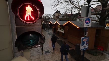 Feux de signalisation à l'effigie d'Elvis Presley, Friedbergen, Allemagne, 2018
 (Yann Schreiber / AFP)