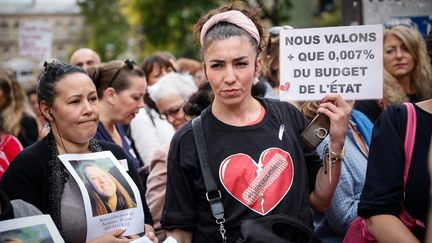 Rassemblement contre les violences faites aux femmes, le 6 octobre 2018 à Paris. (THOMAS PADILLA / MAXPPP)