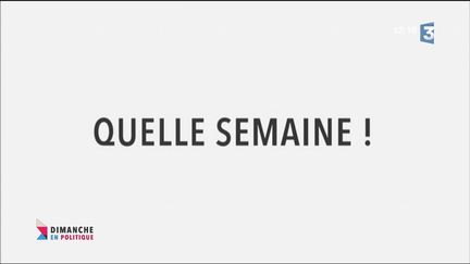 "DIMANCHE EN POLITIQUE" / FRANCE 3 ("DIMANCHE EN POLITIQUE" / FRANCE 3)