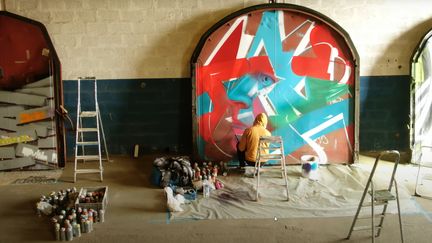 Le street art donne des couleurs à la féraille à Nîmes&nbsp; (France 3 Occitanie)