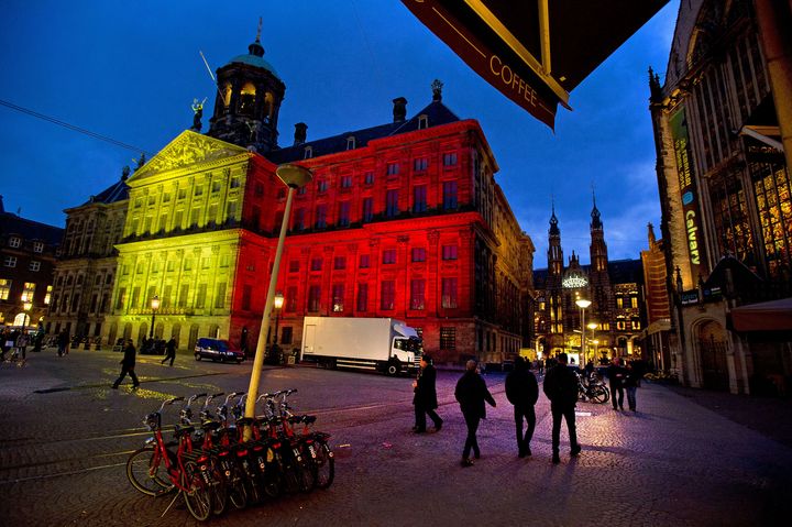 Le palais royal d'Amsterdam (Pays-Bas), le 22 mars 2016. (EVERT ELZINGA / ANP)