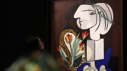 La &quot;Nature morte aux tulipes&quot; de Picasso présentée à Hong Kong en octobre avant d&#039;être vendue à New York
 (Vincent Yu/AP/SIPA )