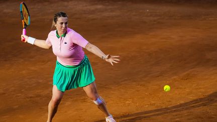 La Russe Anastasia Pavlyuchenkova lors du premier tour du tournoi de Rome, le 9 mai 2022. (ROB PRANGE / SPAIN DPPI / AFP)