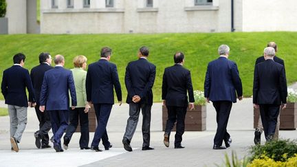 Les dirigeants du G8 sont r&eacute;unis pr&egrave;s de&nbsp;Enniskillen (Irlande du Nord), le 18 juin 2013. (JEWEL SAMAD / AFP)