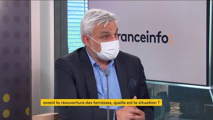 Loïc Latour, PDG de France Boissons, invité éco de franceinfo, vendredi 14 mai 2021. (FRANCEINFO)